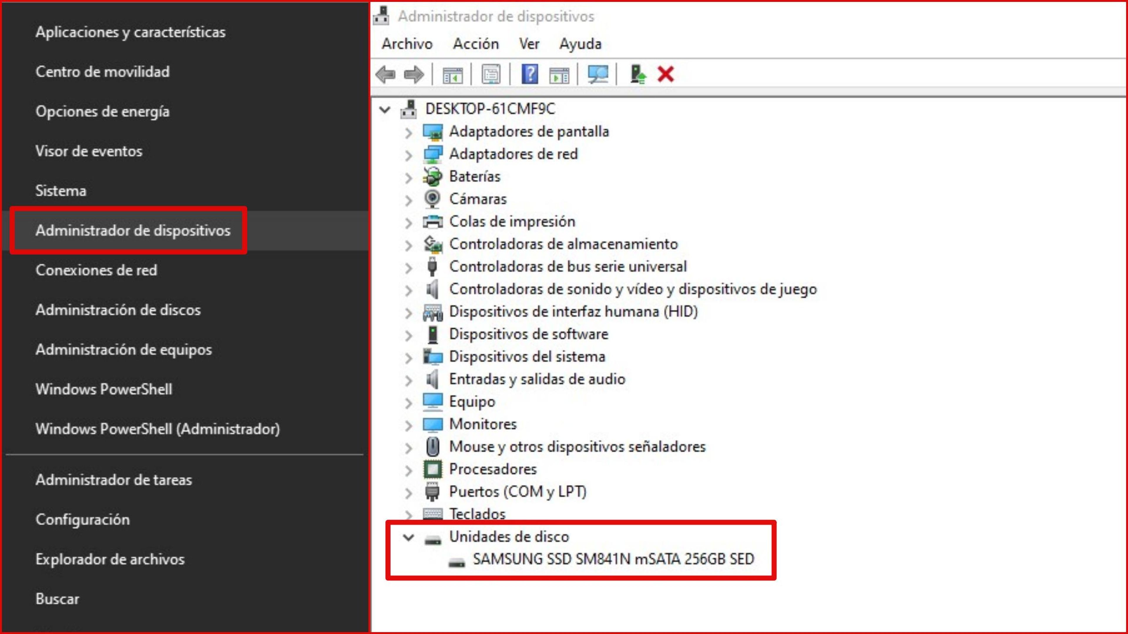 Administrador de Dispositivos de Windows