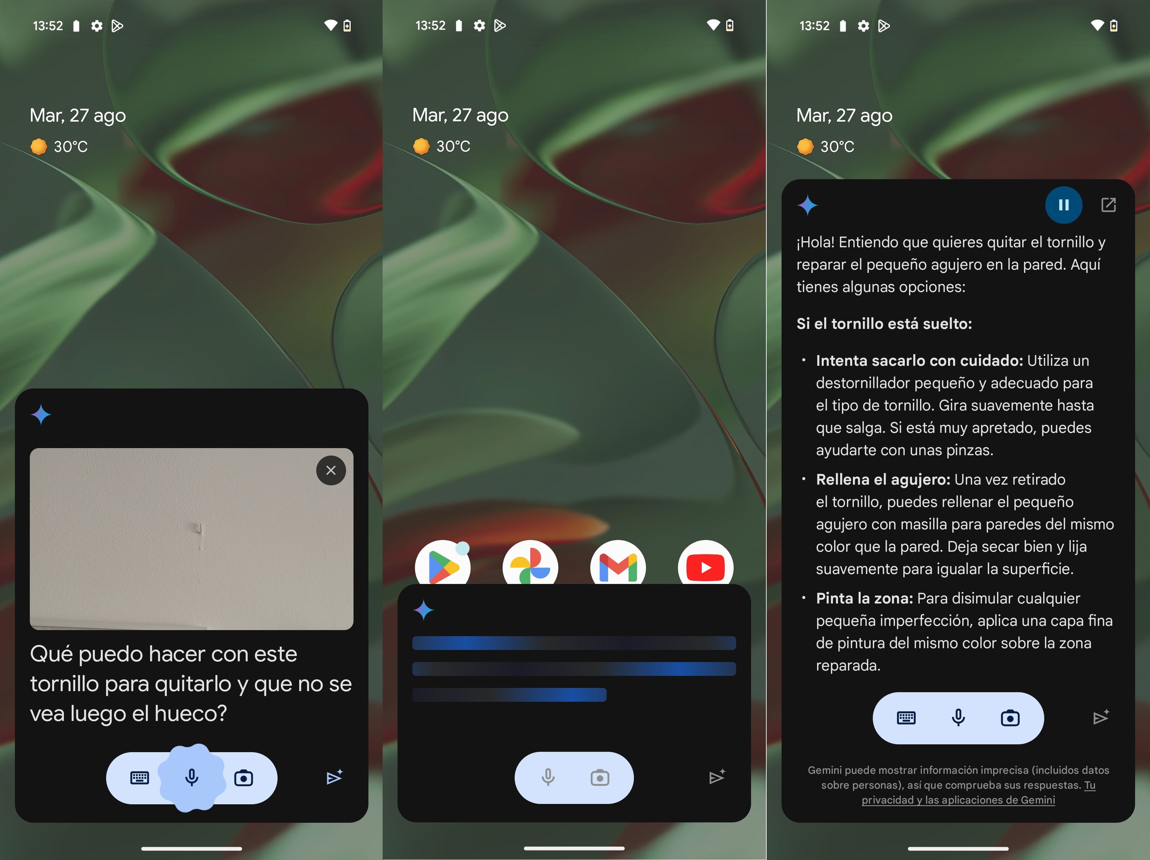 Asistente multimodal Gemini en el Pixel 9